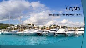  Presentation with luxury - Slides enhanced with calvia puerto portals nous luxury background and a teal colored foreground