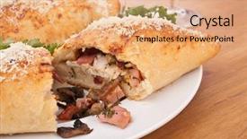  Presentation with pizza and wine - Cool new PPT theme with spares sales - shock absorber car background texture backdrop and a coral colored foreground