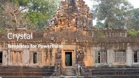  Presentation with cambodia - Audience pleasing presentation consisting of cambodia angkor elephant terrace backdrop and a coral colored foreground