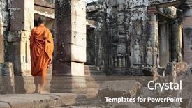  Presentation with cambodia - Cool new presentation with cambodia-angkor-ta-phrom-temple backdrop and a gray colored foreground