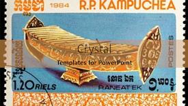  Presentation with xylophone - Cool new presentation design with cambodia-circa-1984-a-stamp backdrop and a gold colored foreground