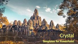  Presentation with hinduism - Slide deck featuring cambodia is the largest religious background and a tawny brown colored foreground