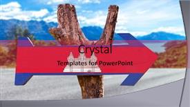  Presentation with cambodia - Slide deck with cambodia wooden sign with road background background and a red colored foreground