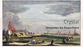  Presentation with engraving - Audience pleasing slide set consisting of cambrai-taken-by-the-french backdrop and a  colored foreground