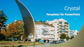  Presentation with sail - Slides having cambrils-spain-november-19-2021 background and a teal colored foreground