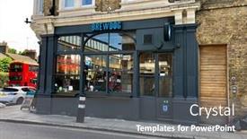  Presentation with craft beer - Slide deck with camden-london-july-5-2019 background and a gray colored foreground