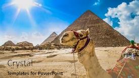  Presentation with cairo - Presentation with camel-at-the-foot background and a coral colored foreground