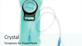  Presentation with hydration - Cool new slides with camel drinking - hydration pack over white backgrond backdrop and a arctic colored foreground