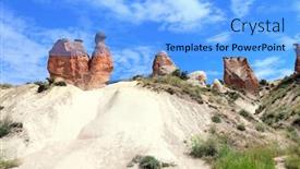  Presentation with heritage - Audience pleasing slides consisting of camel-rock-at-devrent-valley backdrop and a light blue colored foreground