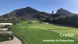 Presentation with phoenix - Slide set having camelback mountain in phoenix scottsdale background and a tawny brown colored foreground