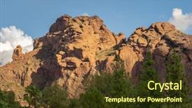  Presentation with phoenix - Colorful PPT layouts enhanced with camelback mountain in phoenix backdrop and a tawny brown colored foreground