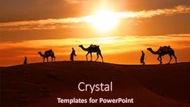  Presentation with drivers - Colorful PPT layouts enhanced with cameleers-camel-drivers-at-sunset backdrop and a wine colored foreground