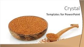  Presentation with cardiovascular - Slide deck having camelina-seed-for-a-healthy background and a white colored foreground