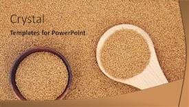  Presentation with immune system - Audience pleasing slide set consisting of camelina-seed-high-in-omega backdrop and a coral colored foreground