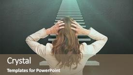  Presentation with classy - PPT theme having camera against grey concrete tile background and a coral colored foreground