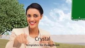  Presentation with camera - Presentation enhanced with camera against road leading background and a  colored foreground