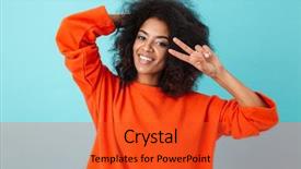  Presentation with peace - Slides having camera and showing peace sign background and a red colored foreground