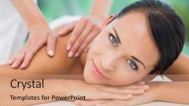  Presentation with luxury - Amazing theme having camera at a luxury spa backdrop and a coral colored foreground