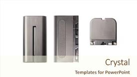  Presentation with ion - Cool new presentation theme with camera battery profiles isolated backdrop and a cream colored foreground