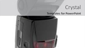  Presentation with flash - Presentation having camera-flash-light-isolated background and a light gray colored foreground