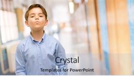  Presentation with eyes - Colorful slide set enhanced with camera flirting at school corridor backdrop and a light blue colored foreground