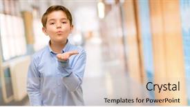  Presentation with kiss - Colorful presentation design enhanced with camera flirting at school corridor backdrop and a lemonade colored foreground