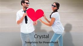  Presentation with bleached - Cool new presentation with camera holding a heart backdrop and a light blue colored foreground