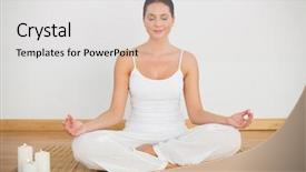  Presentation with smiling paramedic sitting in ambulance - PPT theme featuring christmas gift with a blue and gold ribbon isolated over a white background 3d render 3d illustration background and a sky blue colored foreground