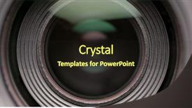  Presentation with iris - Colorful slide set enhanced with camera lens aperture iris backdrop and a wine colored foreground