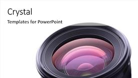  Presentation with lens - Theme with camera lens background and a white colored foreground