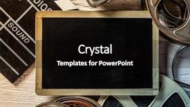  Presentation with camera film - Beautiful presentation featuring camera reel - retro film accessories with blank backdrop and a black colored foreground