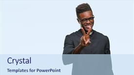  Presentation with african american in technology - Theme with camera showing fingers doing victory background and a  colored foreground