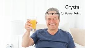  Presentation with home security camera - Audience pleasing presentation theme consisting of camera while he is drinking backdrop and a  colored foreground