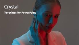  Presentation with 80s era neon lights sign - Audience pleasing slide set consisting of camera while standing under neon backdrop and a dark gray colored foreground