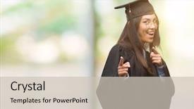  Presentation with hispanic - Colorful PPT theme enhanced with camera with happy and funny backdrop and a  colored foreground