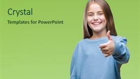  Presentation with swimming beautiful girl swims underwater - PPT theme with camera with showing success background and a yellow colored foreground