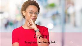  Presentation with generational african american culture - PPT layouts consisting of camera with smile with cross background and a  colored foreground