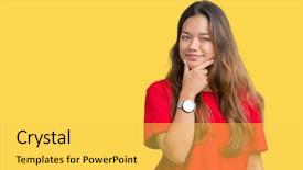  Presentation with red cross medical - Cool new PPT theme with camera with smile with cross backdrop and a yellow colored foreground