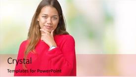  Presentation with red cross medical - Theme having camera with smile with cross background and a red colored foreground