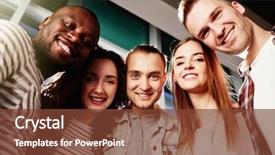  Presentation with low angle view of volleyball - Beautiful theme featuring camera with toothy smiles low backdrop and a  colored foreground