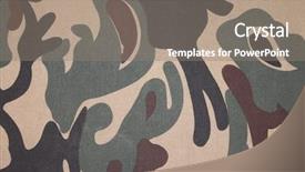  Presentation with abstract military camouflage made - Slides featuring camo - camouflage background background and a gray colored foreground
