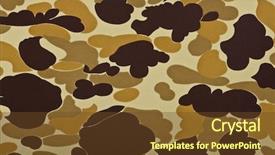  Presentation with military - Cool new slides with camo - military camouflage background backdrop and a tawny brown colored foreground