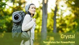  Presentation with summer camp - PPT layouts enhanced with camp while going through forest background and a  colored foreground