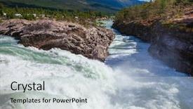  Presentation with scandinavia - Amazing presentation design having oppland county of eastern norway backdrop and a light gray colored foreground