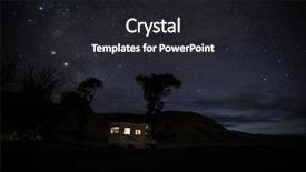  Presentation with 5 stars five star rating - Theme with camping under the stars new background and a dark gray colored foreground