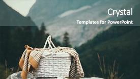  Presentation with wicker - Amazing presentation theme having camping winter - closeup photo of wicker basket backdrop and a gray colored foreground