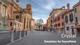  Presentation with venice - Slide deck enhanced with campo-di-santi-giovanni-e background and a gray colored foreground
