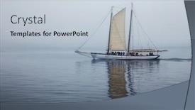  Presentation with canada - Beautiful theme featuring campobello-island-new-brunswick-canada backdrop and a lemonade colored foreground