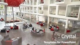  Presentation with university - PPT layouts featuring campus - students in a modern university background and a gray colored foreground