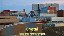  Presentation with columbus - Theme having campus of ohio state university background and a tawny brown colored foreground